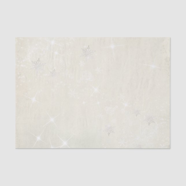 Flocos de neve em papel de Natal (Frente )