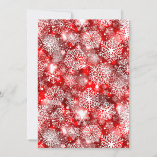 Flocos de neve em vermelho