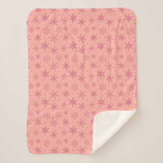 Flocos de neve fofos com pontos manta
