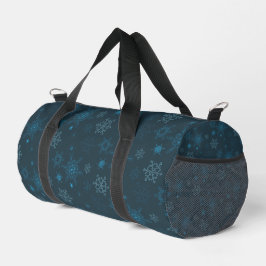 Flocos de neve padrão sem costura azul de inverno
