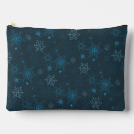 Flocos de neve padrão sem costura azul de inverno