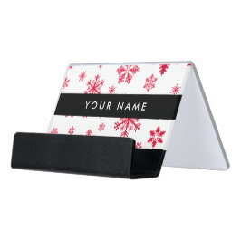 Flocos de neve vermelhos, seu nome, personalize
