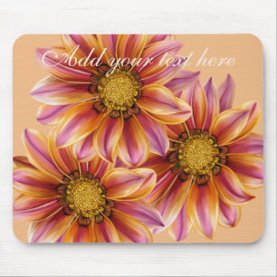Flor alaranjada Mousepad personalizado