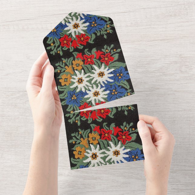 Flor alpino suíço Edelweiss  (Aba destacável)