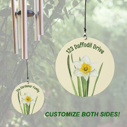 Flor Amarelo Daffodil Personalizado
