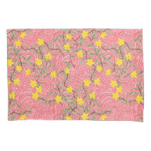 Flor amarelo jasmim no rosa coral