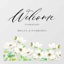 Flor Anêmone Branco Bem-vindo