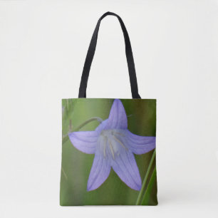 Flor azul bonito de Tote Bag All-over-impressão