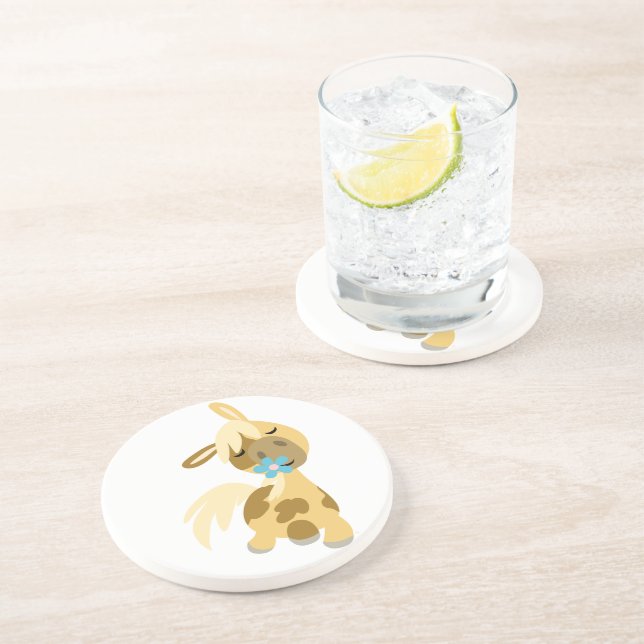 Flor Azul e Porta copos de Pony de Cartoon (Lateral)