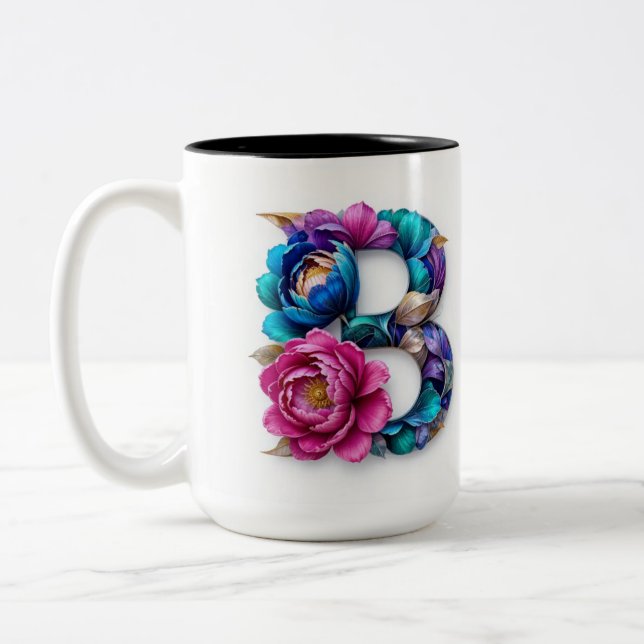 Flor B - caneca de café (Esquerda)