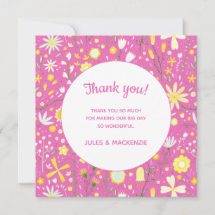 Flor Botânica Rosa, Obrigado