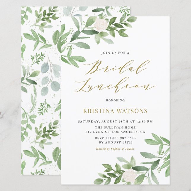 Flor Branca e Calor Bridal Convocação para o Lunco (Frente/Verso)