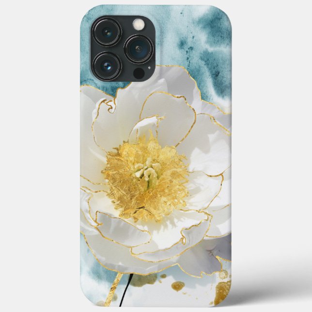 Flor Branca Simples E Elegante, Lúxia Dourada (Verso)