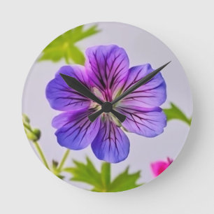 FLOR BRILHANTE. Relógio de Parede em AcrílicoWall