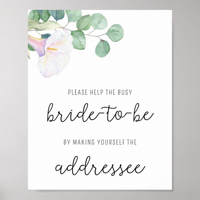 Flor Calla - Ajude a noiva ocupada Poster de Ender (Frente)