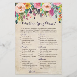 Flor Colorida O que há no seu jogo telefônico, Vin