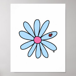 Flor com Poster Ladybug