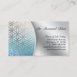 Flor da prata do cartão de visita da natureza da