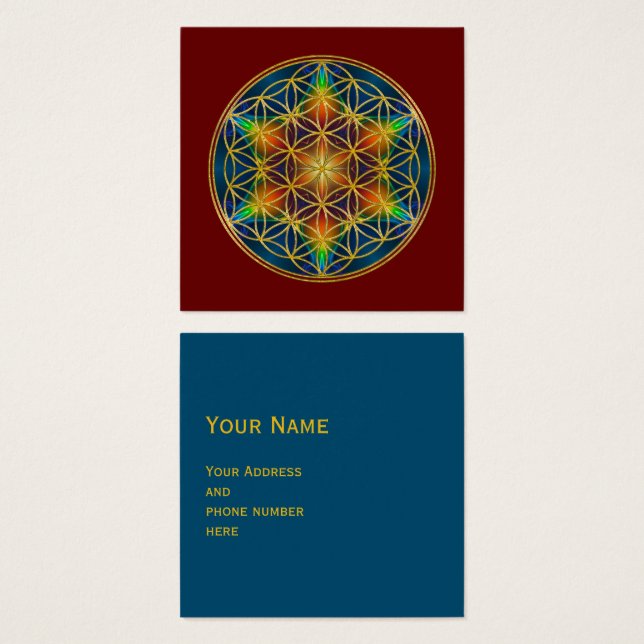 FLOR DA VIDA - Flor frontal 1 (Frente & Verso)