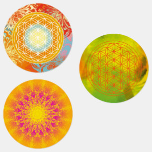 flor da vida, geometria sagrada, mandala, etiqueta