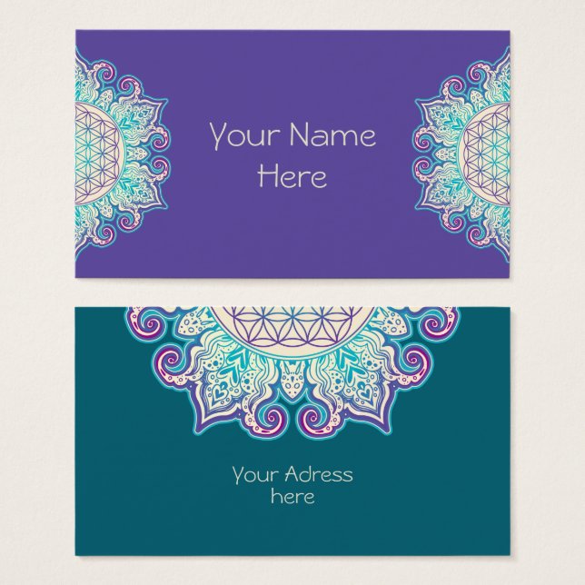 Flor Da Vida - Índia Mandala 2 (Frente & Verso)