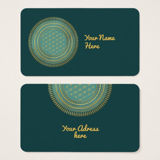 Flor Da Vida - Indígenas Mandala 1 (Frente & Verso)