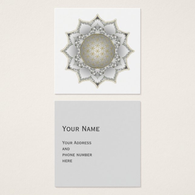 Flor da Vida - Mandala das Flores 1 (Frente & Verso)