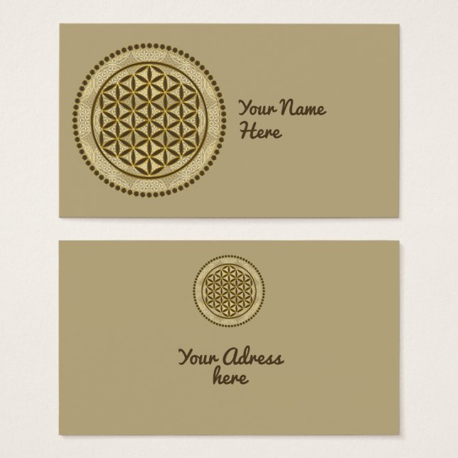 FLOR DA VIDA - Símbolo Geometrie Sagrado Art 2 (Frente & Verso)