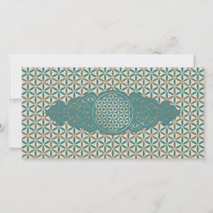 Flor da Vida - vintage X modelo do carimbo