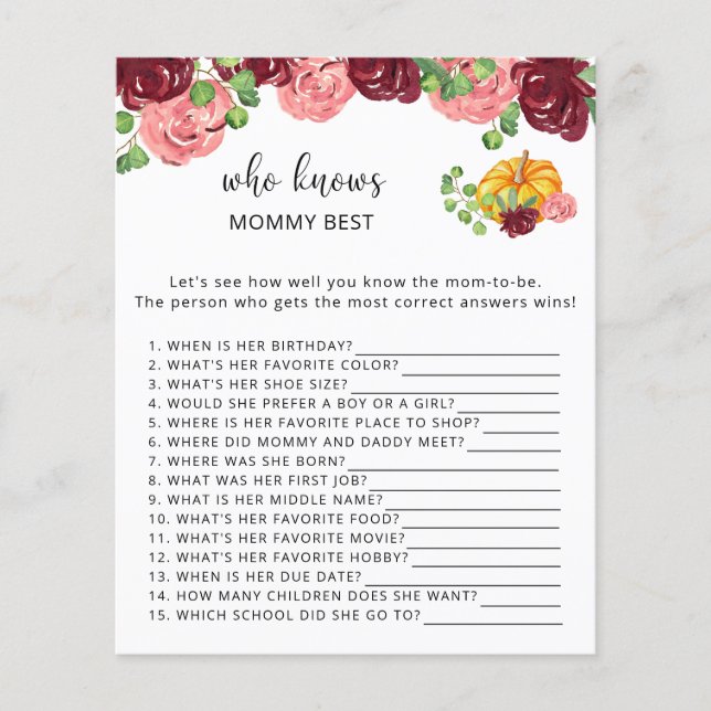 Flor de abóbora que conhece melhor a mamãe (Frente)