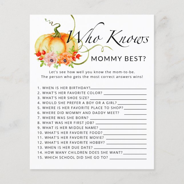 Flor de abóbora que conhece o melhor jogo das mamã (Frente)