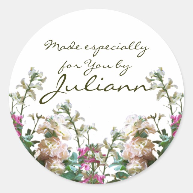 Flor de ações/ Etiqueta de presentes (Frente)