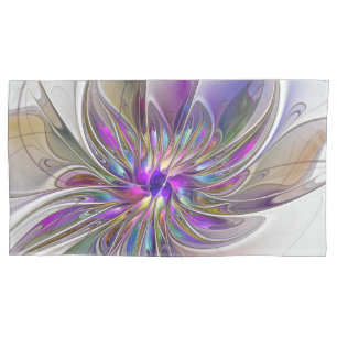 Flor de Arte Abstrato, Enérgica e Colorida