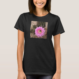 Flor De Cactus Rosa Com Camisa Longa