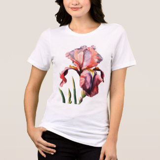 Flor de camiseta branca