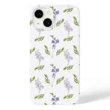 Flor de Campo Aguarela Roxo Azul 