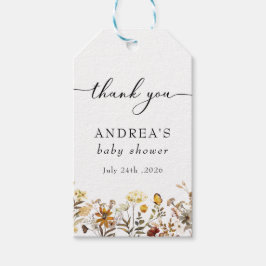 Flor de Campo de Outono | Etiquetas de Presente de