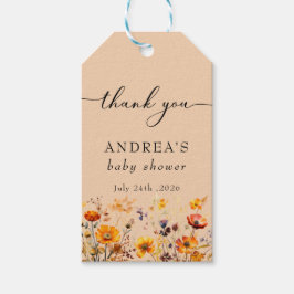 Flor de Campo Outonal | Etiquetas de Presente para