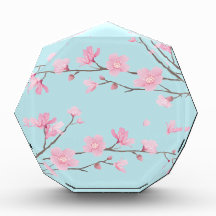 Flor de Cereja - Azul-Céu