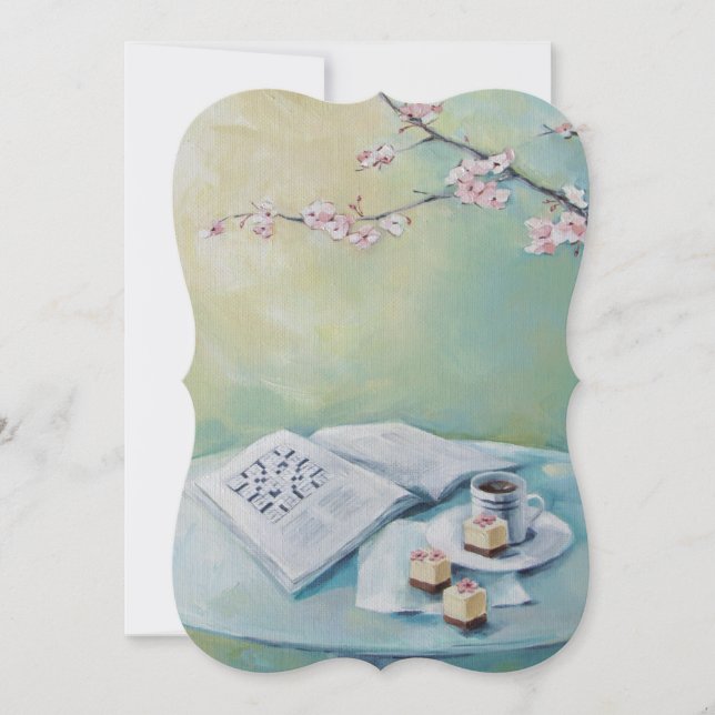 Flor De Cereja, Café, Convite Para Vazio De Espada (Frente)