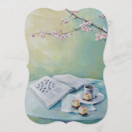 Flor De Cereja, Café, Convite Para Vazio De Espada