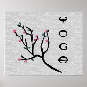 Flor de Cereja - Poster de Yoga