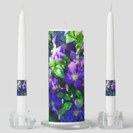 Flor de clematis azul