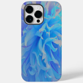 Flor de Dália Decorativa Azul Elegante