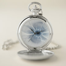 Flor de fantasia fractal azul macia e tenra