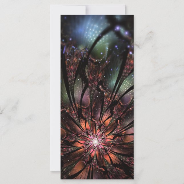 Flor de fantasia fractal macia e tenra (Frente)