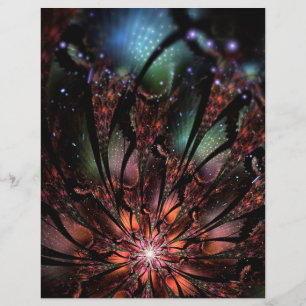 Flor de fantasia fractal macia e tenra