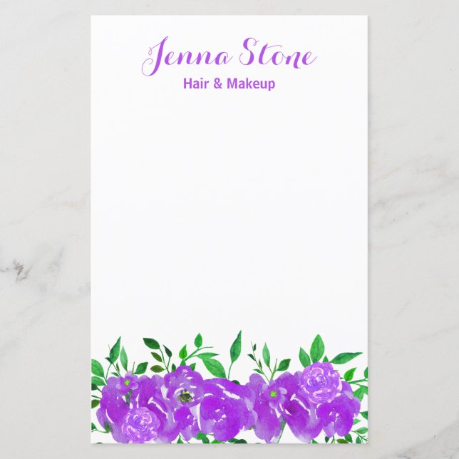 Flor de Farinhas De Aquarela Puro (Frente)