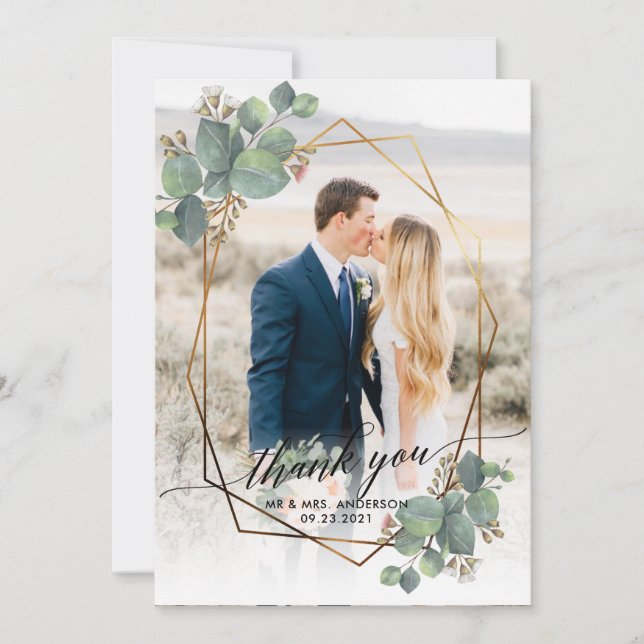 Flor de Frame Geométrico Dourada (Frente)