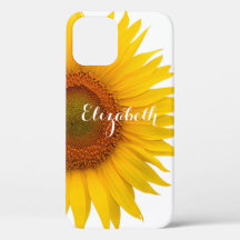 Flor de Girassol Amarelo Personalizado